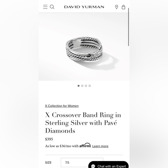 David Yurman X Crossover Band Ring - Picture 5 of 12